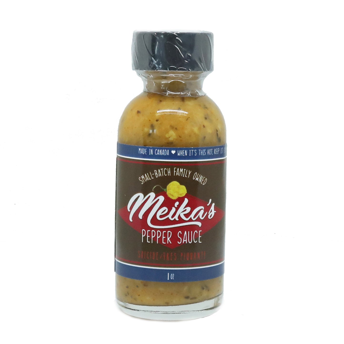 1 oz Try pack #suicidesauce #peppersauce #mangolemonmint #travelsauce #onthego #scotchbonnet