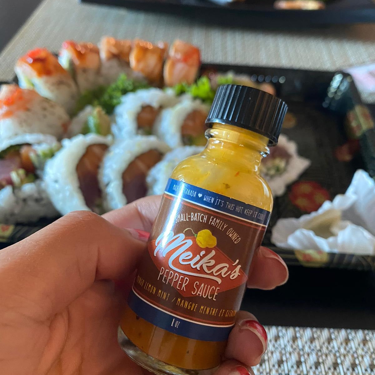 Mango Lemon Mint Pepper Sauce