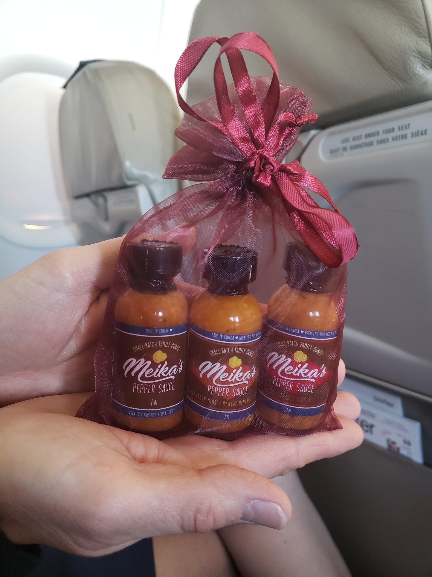 1 oz Try pack #suicidesauce #peppersauce #mangolemonmint #travelsauce #onthego #scotchbonnet
