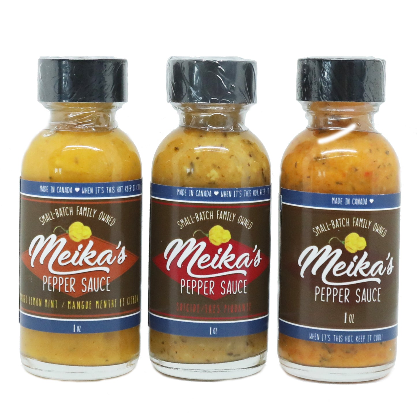 1 oz Try pack #suicidesauce #peppersauce #mangolemonmint #travelsauce #onthego #scotchbonnet