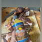 a customer picture of barbeque chicken with a mango lemon mint scotch bonnet pepper/hot sauce